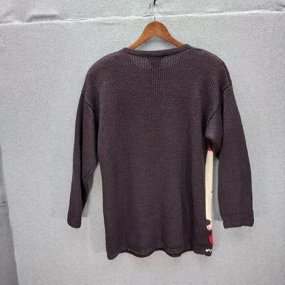 Vintage Beldoch Popper Christmas Reindeer Sweater L - Picture 4 of 4